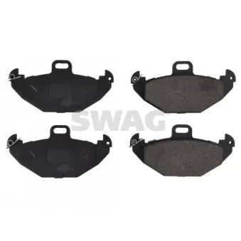 Jeu de 4 plaquettes de frein arrière SWAG