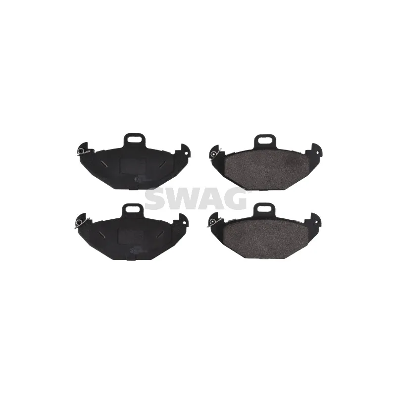 Jeu de 4 plaquettes de frein arrière SWAG 60 91 6405