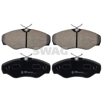 Jeu de 4 plaquettes de frein avant SWAG