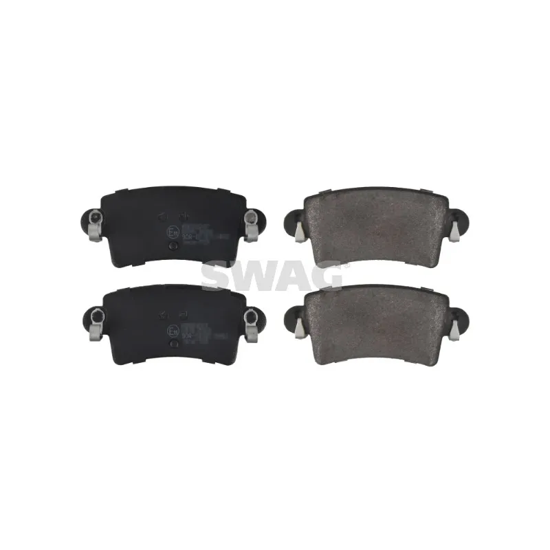Jeu de 4 plaquettes de frein arrière SWAG 60 91 6493