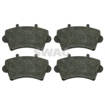 Jeu de 4 plaquettes de frein avant SWAG
