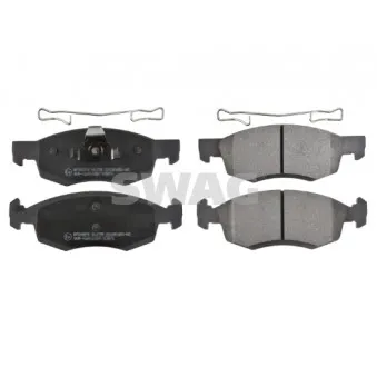 Jeu de 4 plaquettes de frein avant SWAG 60 91 6750