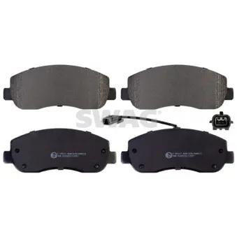 Jeu de 4 plaquettes de frein avant SWAG