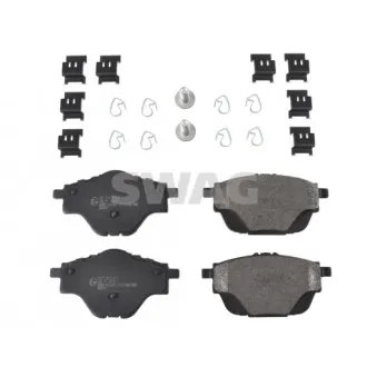 Jeu de 4 plaquettes de frein arrière SWAG 62 11 6242