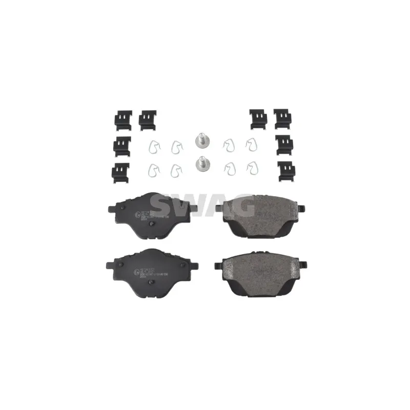 Jeu de 4 plaquettes de frein arrière SWAG 62 11 6242