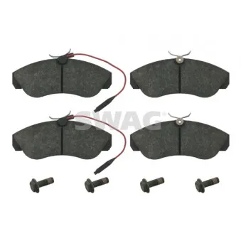 Jeu de 4 plaquettes de frein avant SWAG