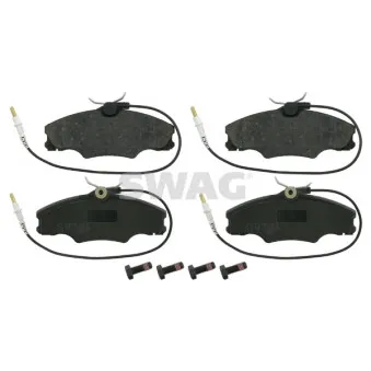 Jeu de 4 plaquettes de frein avant SWAG