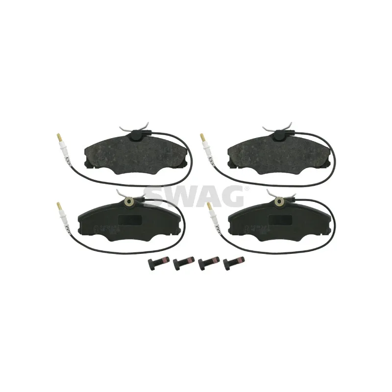 Jeu de 4 plaquettes de frein avant SWAG 62 91 6221