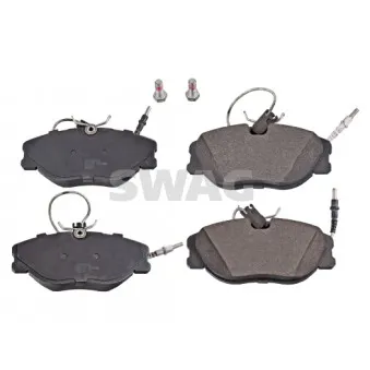 Jeu de 4 plaquettes de frein avant SWAG 62 91 6224