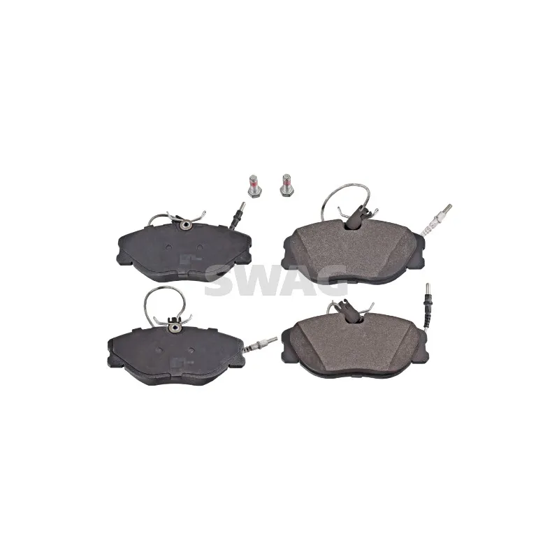 Jeu de 4 plaquettes de frein avant SWAG 62 91 6224