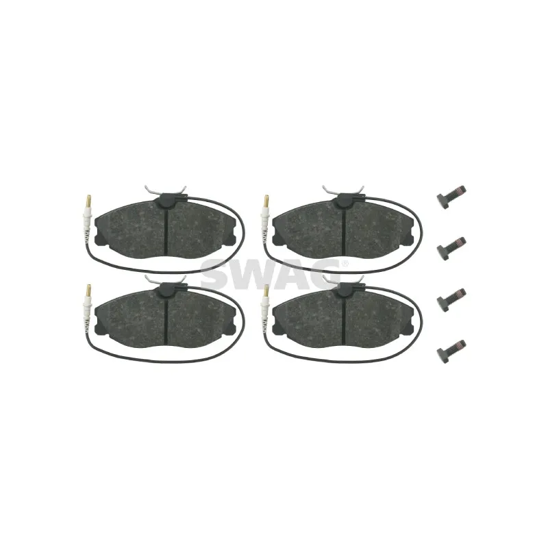 Jeu de 4 plaquettes de frein avant SWAG 62 91 6257