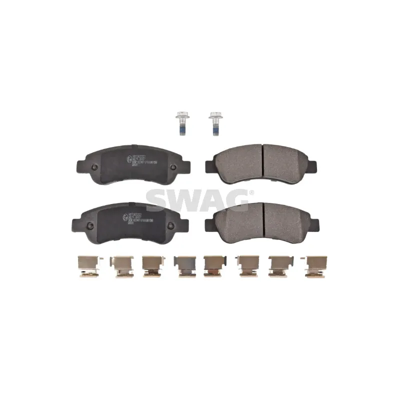 Jeu de 4 plaquettes de frein arrière SWAG 62 91 6814