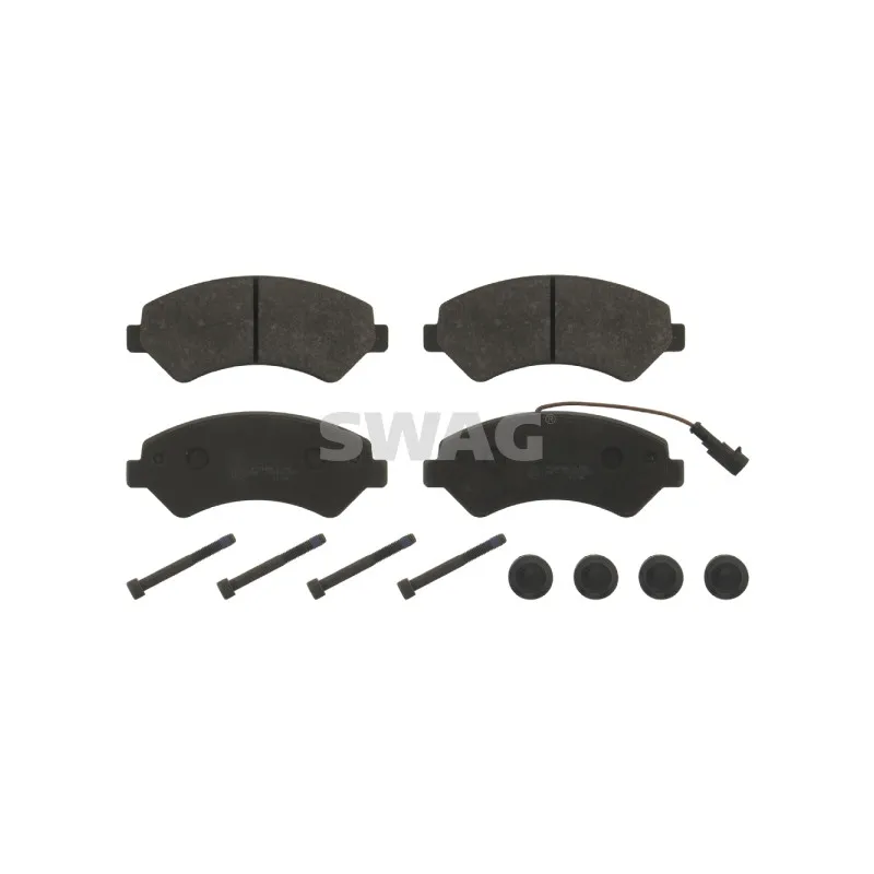 Jeu de 4 plaquettes de frein avant SWAG 62 91 6840