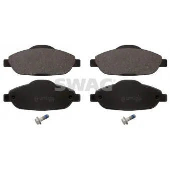 Jeu de 4 plaquettes de frein avant SWAG 62 91 6844