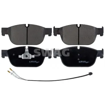 Jeu de 4 plaquettes de frein avant SWAG
