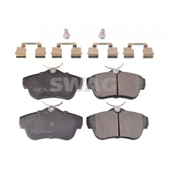 Jeu de 4 plaquettes de frein arrière SWAG 62 91 6891