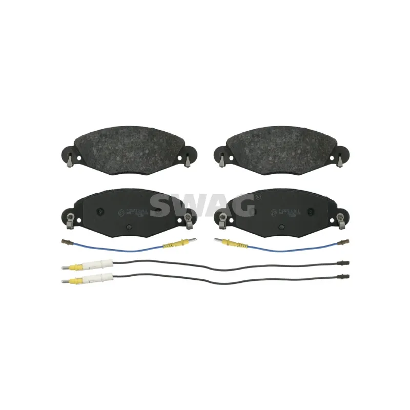 Jeu de 4 plaquettes de frein avant SWAG 64 91 6419