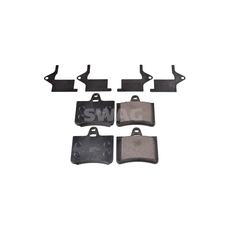 Jeu de 4 plaquettes de frein arrière SWAG 64 91 6420