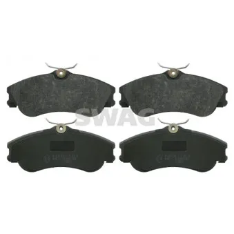 Jeu de 4 plaquettes de frein avant SWAG 64 91 6421
