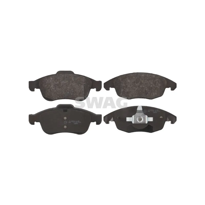 Jeu de 4 plaquettes de frein avant SWAG 64 91 6713