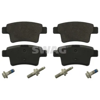 Jeu de 4 plaquettes de frein arrière SWAG
