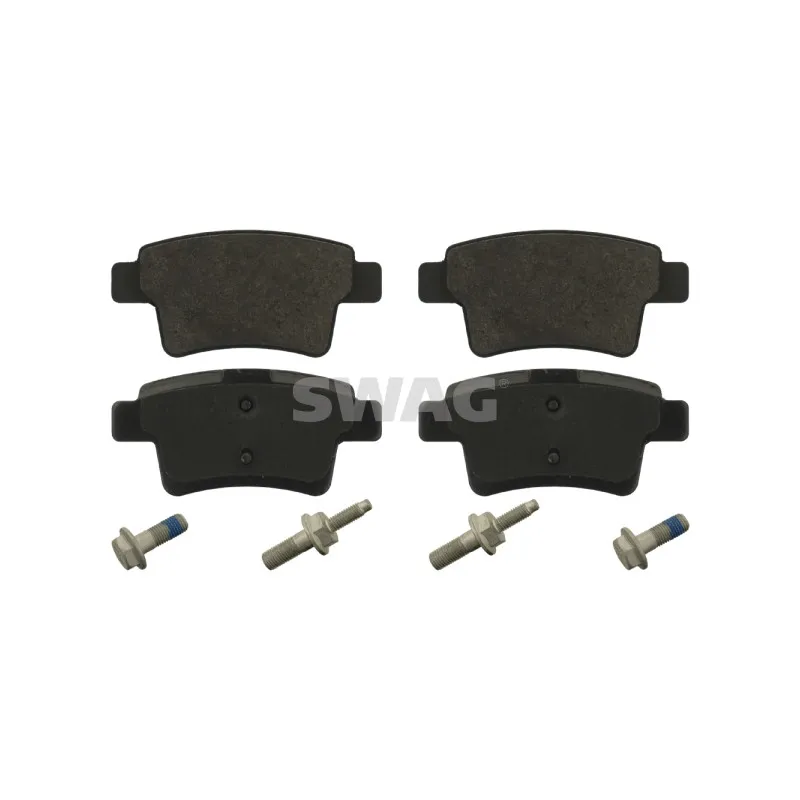 Jeu de 4 plaquettes de frein arrière SWAG 64 91 6793