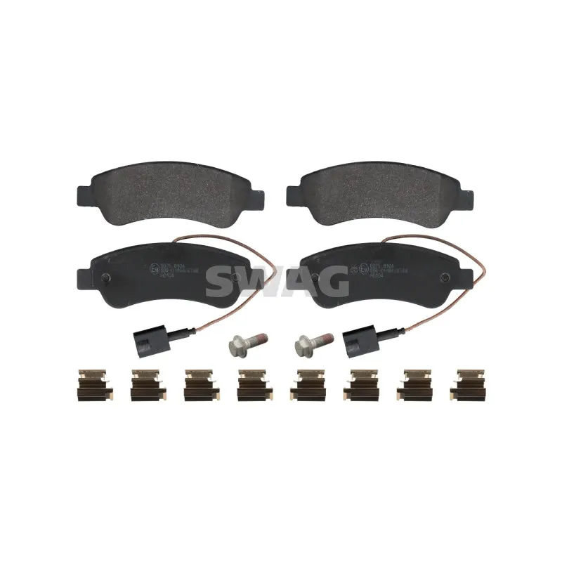 Jeu de 4 plaquettes de frein arrière SWAG 64 91 6956