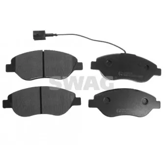 Jeu de 4 plaquettes de frein avant SWAG 70 11 6012
