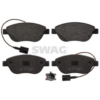 Jeu de 4 plaquettes de frein avant SWAG