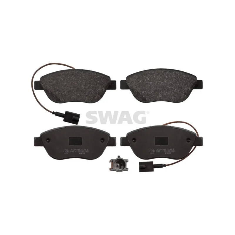 Jeu de 4 plaquettes de frein avant SWAG 70 11 6057