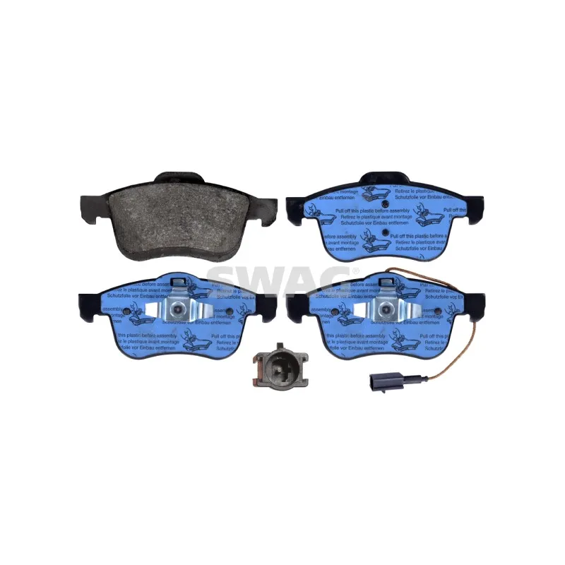 Jeu de 4 plaquettes de frein avant SWAG 70 11 6059