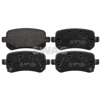 Jeu de 4 plaquettes de frein arrière SWAG