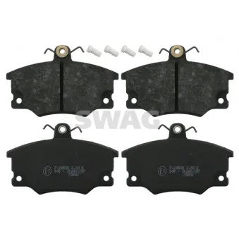 Jeu de 4 plaquettes de frein avant SWAG