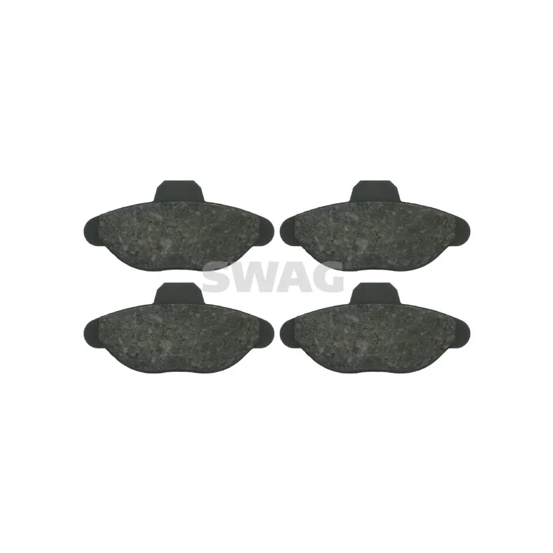 Jeu de 4 plaquettes de frein avant SWAG 70 91 6082