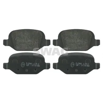 Jeu de 4 plaquettes de frein arrière SWAG 70 91 6370
