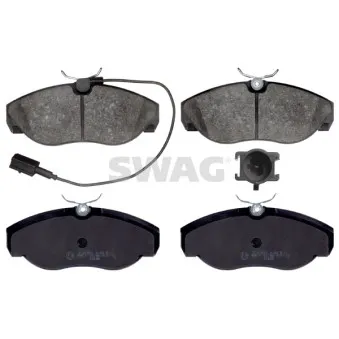 Jeu de 4 plaquettes de frein avant SWAG 70 91 6391