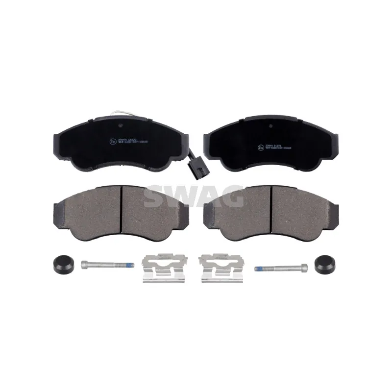 Jeu de 4 plaquettes de frein avant SWAG 70 91 6663