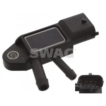 Capteur, pression des gaz échappement SWAG 70 94 5222