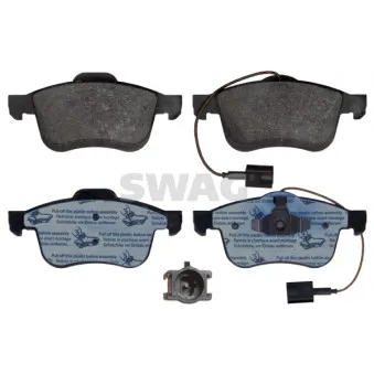 Jeu de 4 plaquettes de frein avant SWAG 72 11 6104
