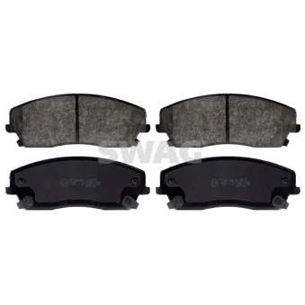 Jeu de 4 plaquettes de frein avant SWAG