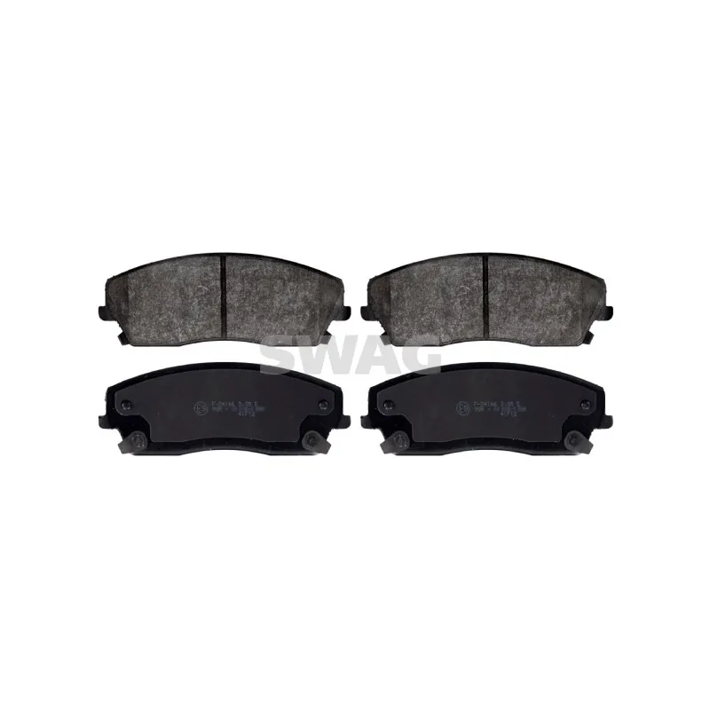 Jeu de 4 plaquettes de frein avant SWAG 72 11 6108