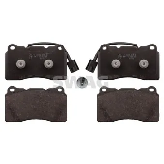 Jeu de 4 plaquettes de frein avant SWAG