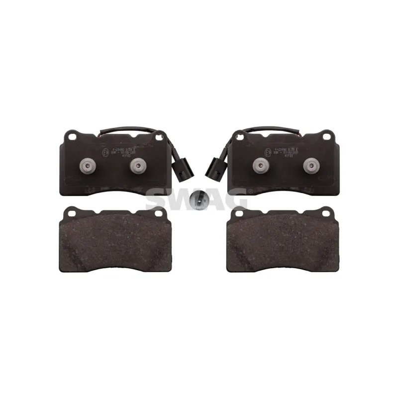 Jeu de 4 plaquettes de frein avant SWAG 74 11 6005