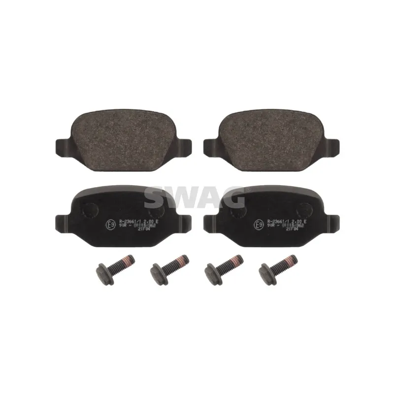 Jeu de 4 plaquettes de frein arrière SWAG 74 91 6853