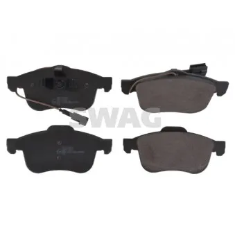 Jeu de 4 plaquettes de frein avant SWAG