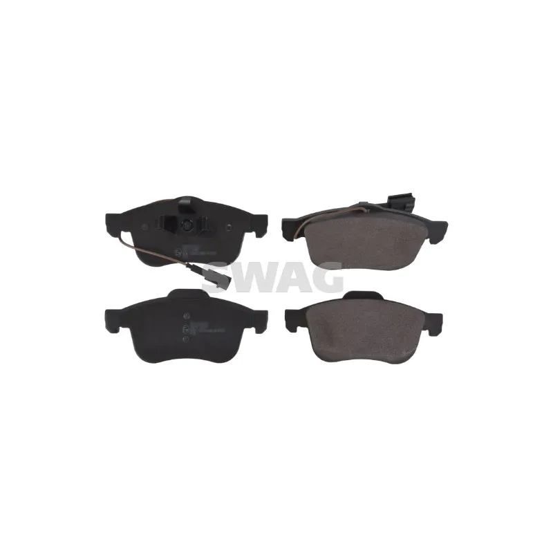 Jeu de 4 plaquettes de frein avant SWAG 74 91 6881
