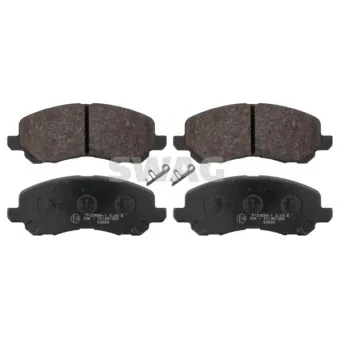 Jeu de 4 plaquettes de frein avant SWAG