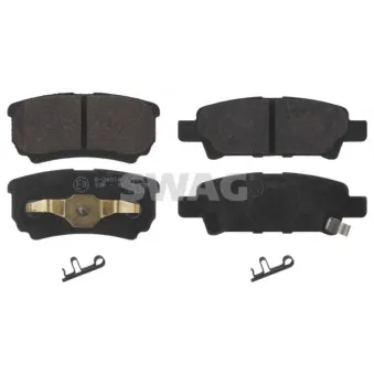 Jeu de 4 plaquettes de frein arrière SWAG 80 91 6774