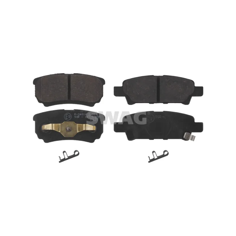 Jeu de 4 plaquettes de frein arrière SWAG 80 91 6774