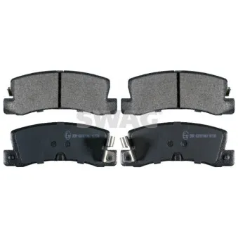 Jeu de 4 plaquettes de frein arrière SWAG 81 91 6580